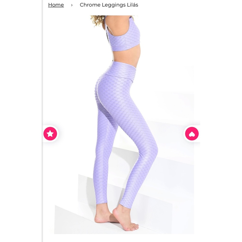 Booty by Brabants Chrome Lilás leggings